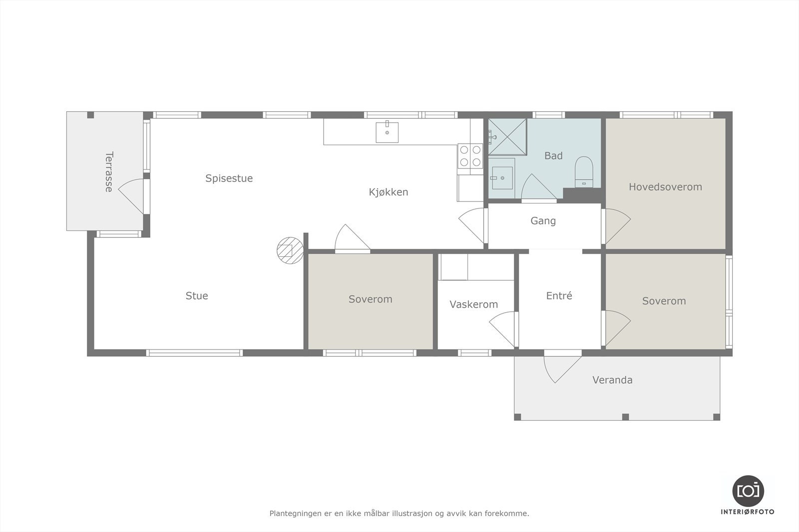 Plantegning Galleribilde