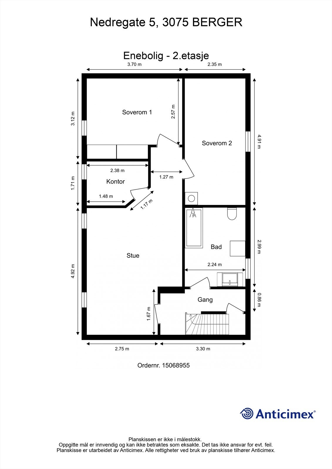 Plantegning - 2. etasje Galleribilde