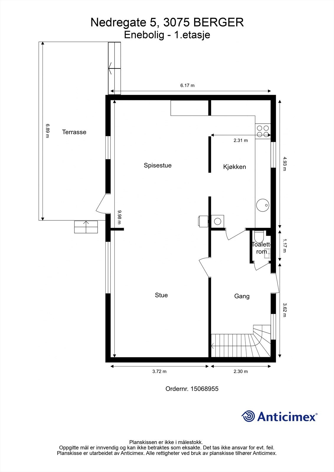 Plantegning - 1. etasje Galleribilde