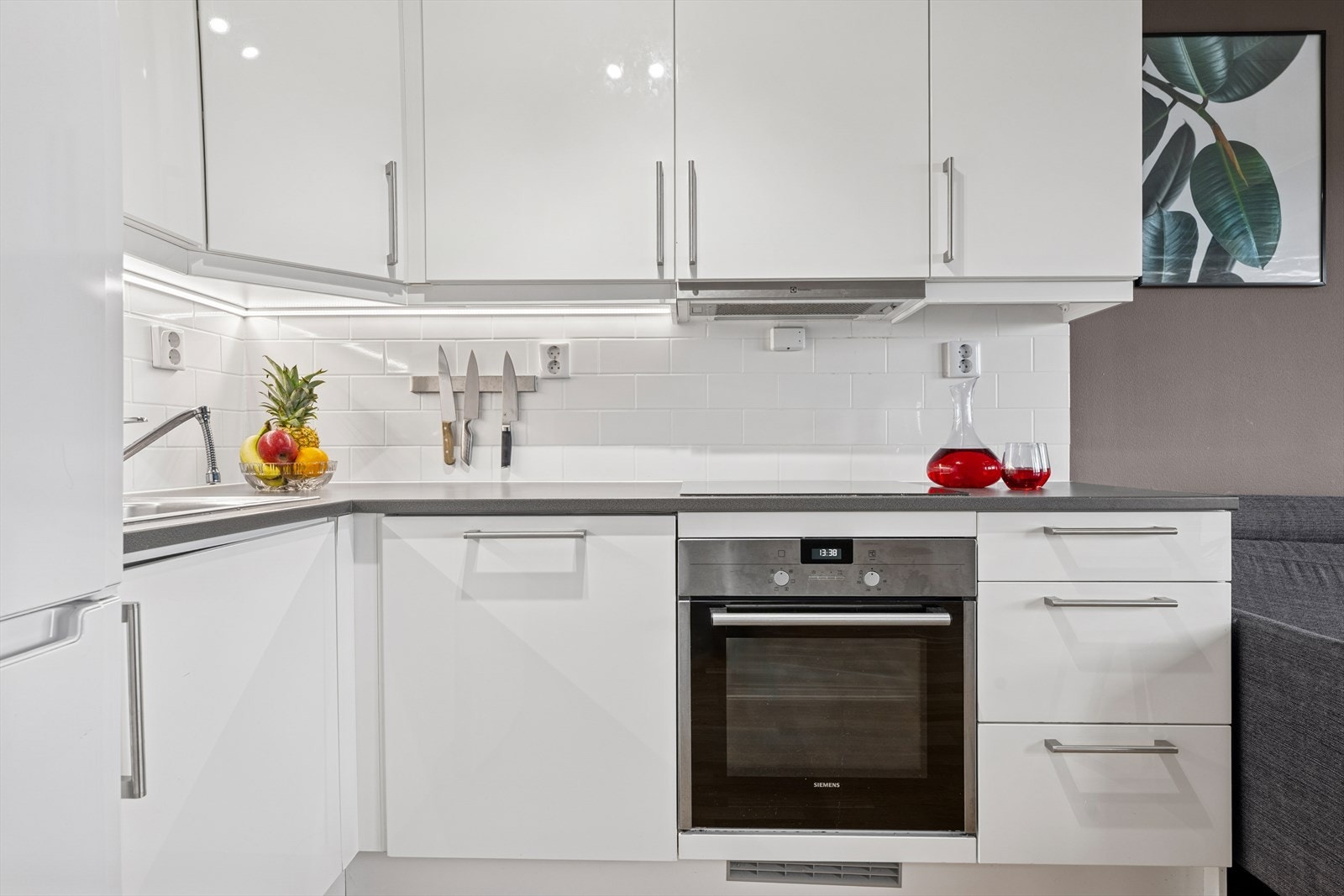 Alt i alt et funksjonelt og godt kjøkken som innbyr til gode smaksopplevelser. Galleribilde