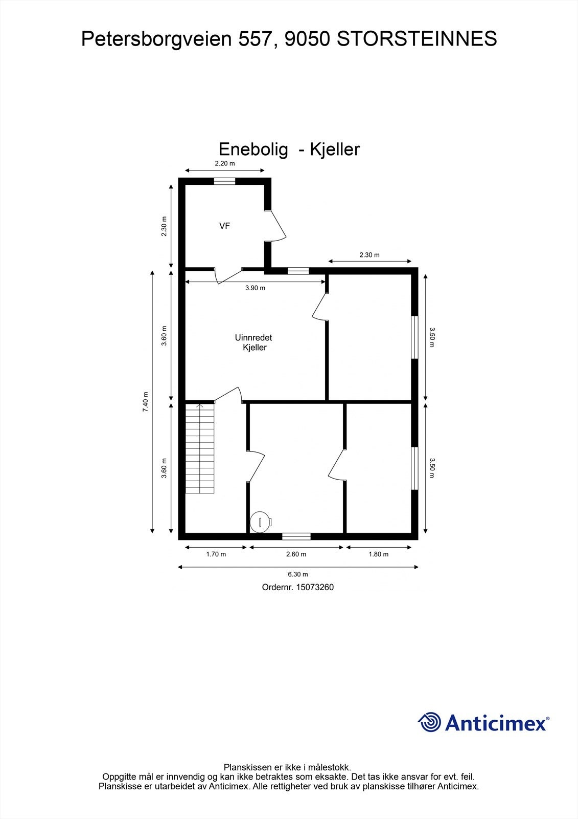 Plantegning underetasje Galleribilde