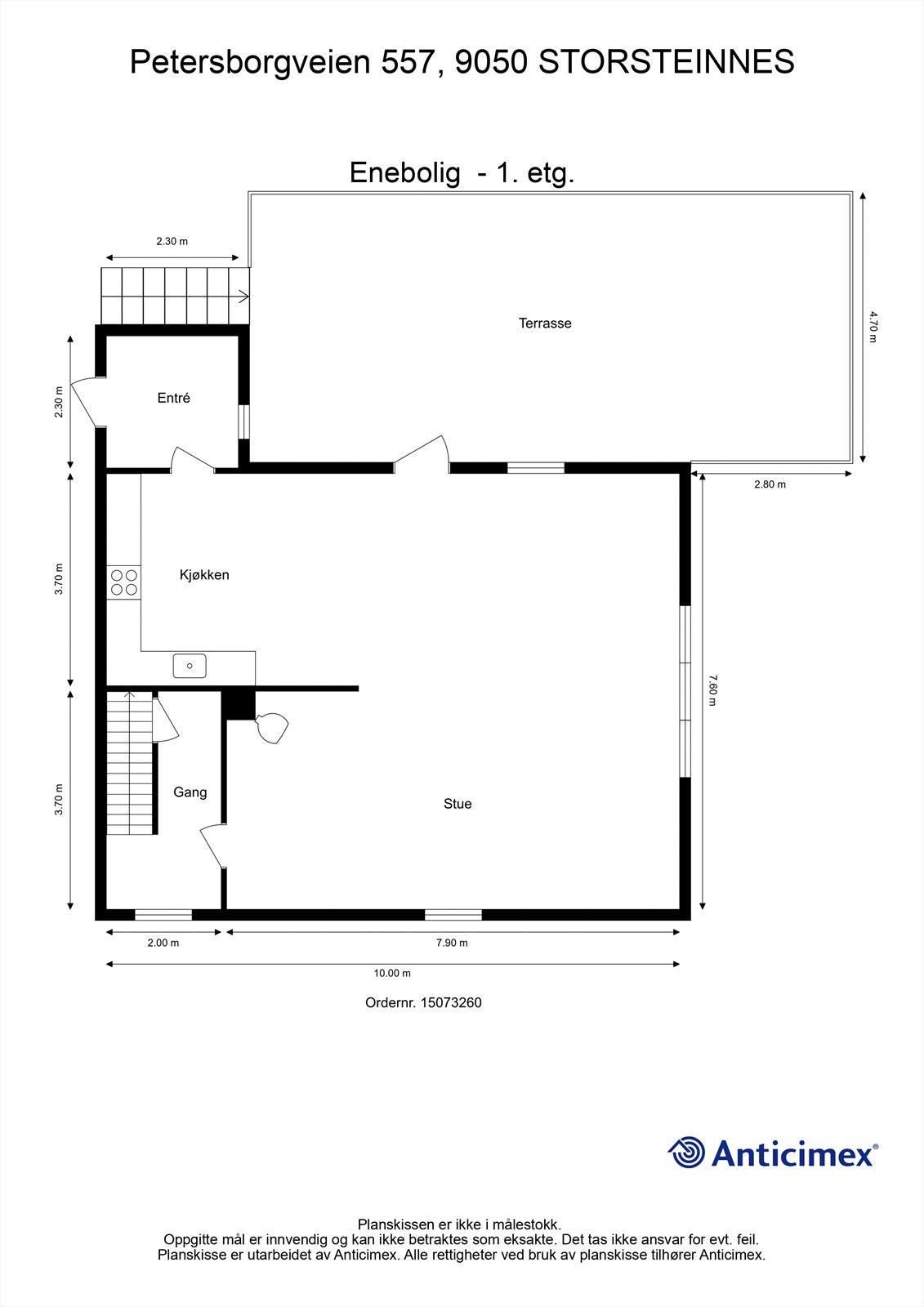 Plantegning første etasje Galleribilde