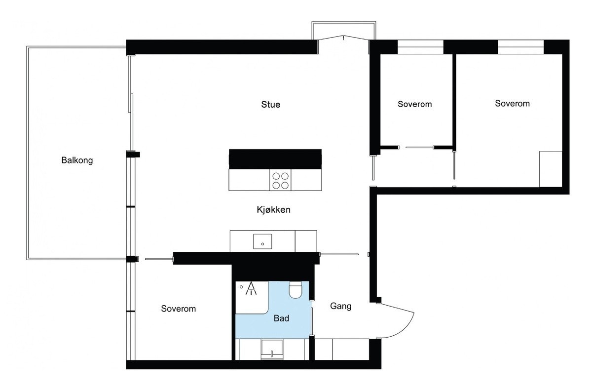 plantegning Galleribilde