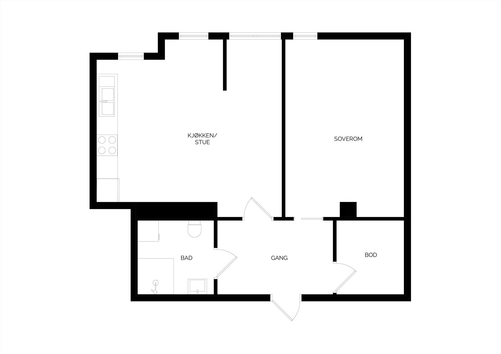 Planskisse Galleribilde