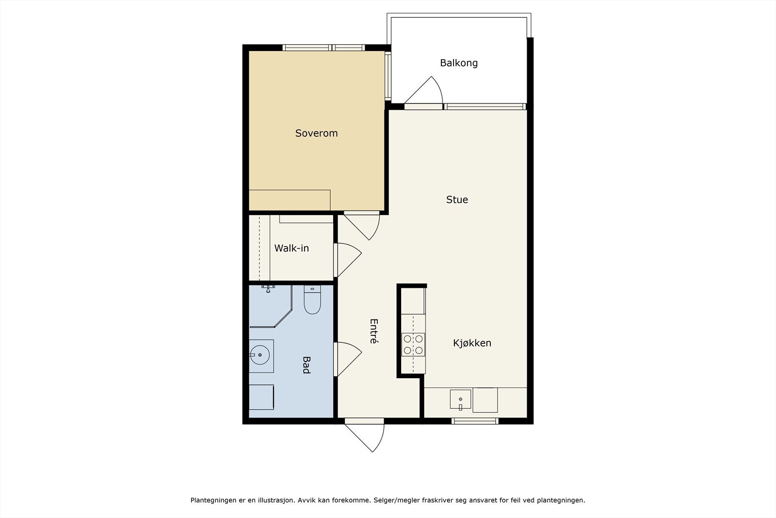 Planskisse. I tillegg kommer ekstern bod, samt p-plass i kjeller. Galleribilde
