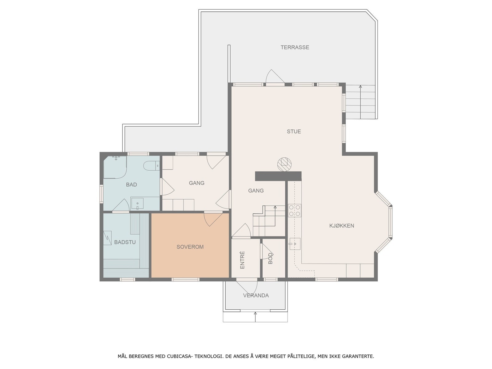 Planskisse 1 etg Galleribilde