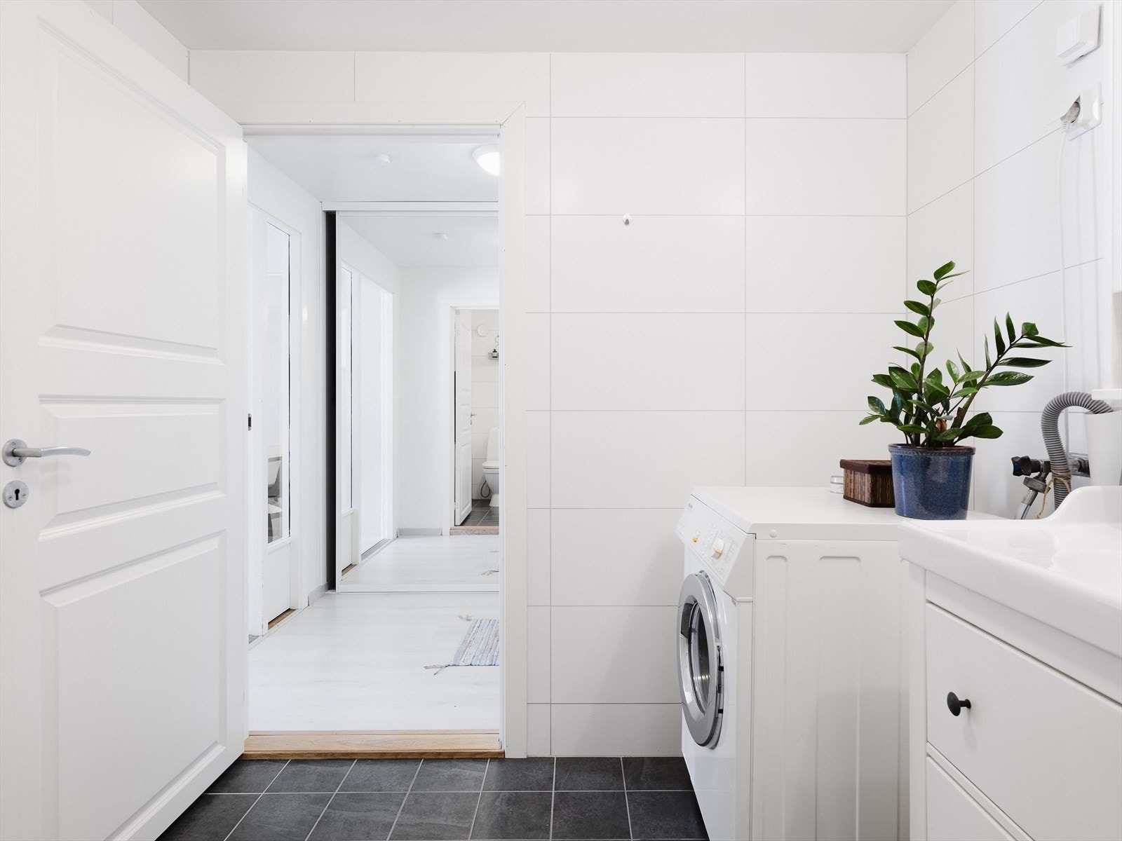 Det er mekanisk avtrekk på baderommet. Galleribilde