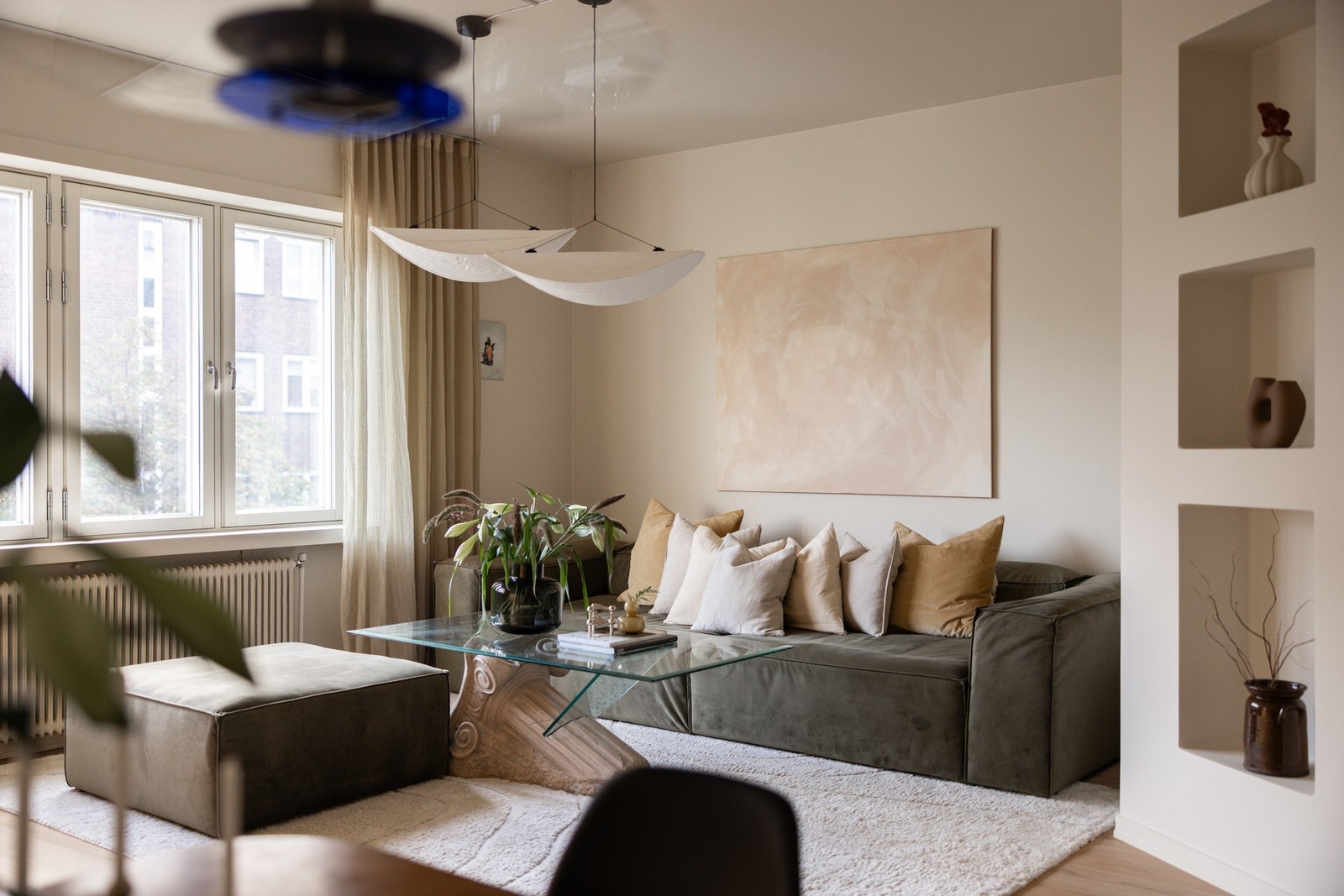 Velegnet plass til en innbydende sofagruppe. Galleribilde
