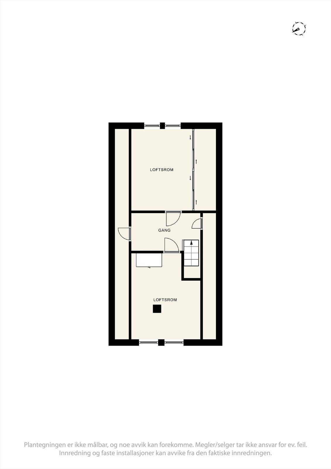 Plantegning loft Galleribilde