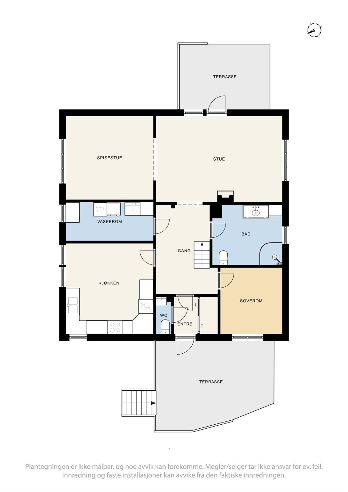 Plantegning 1. etasje. Galleribilde