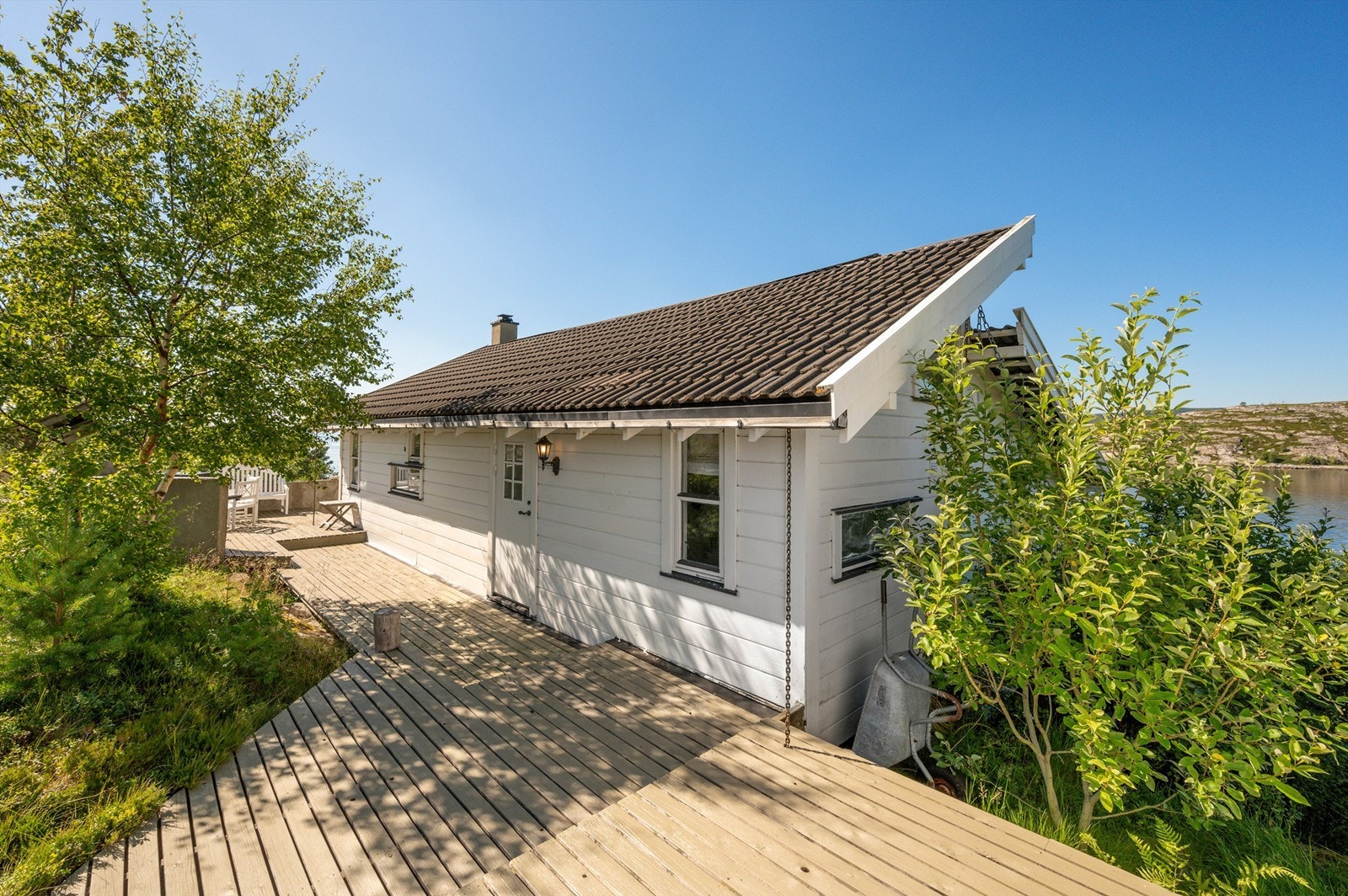 Terrassen er på hele 73 kvm. Galleribilde