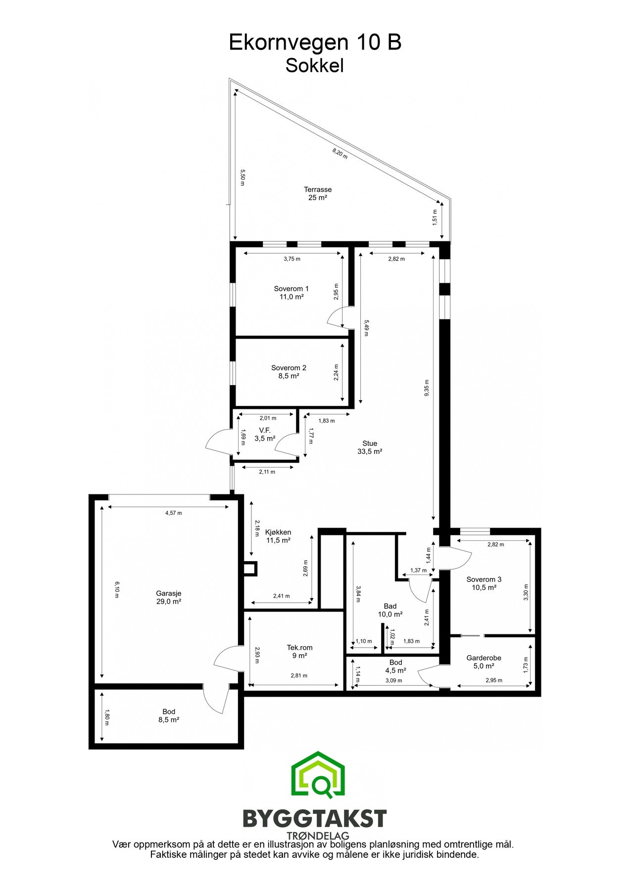 Planskisse sokkel. Galleribilde