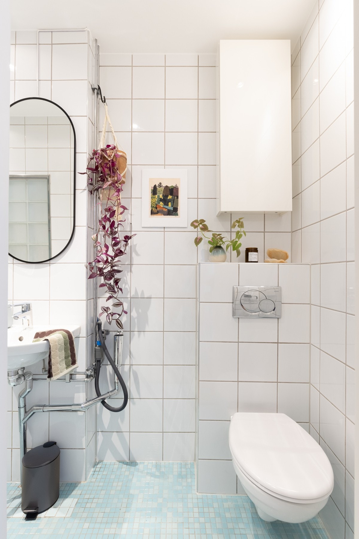 Det er opplegg for vaskemaskin. Galleribilde