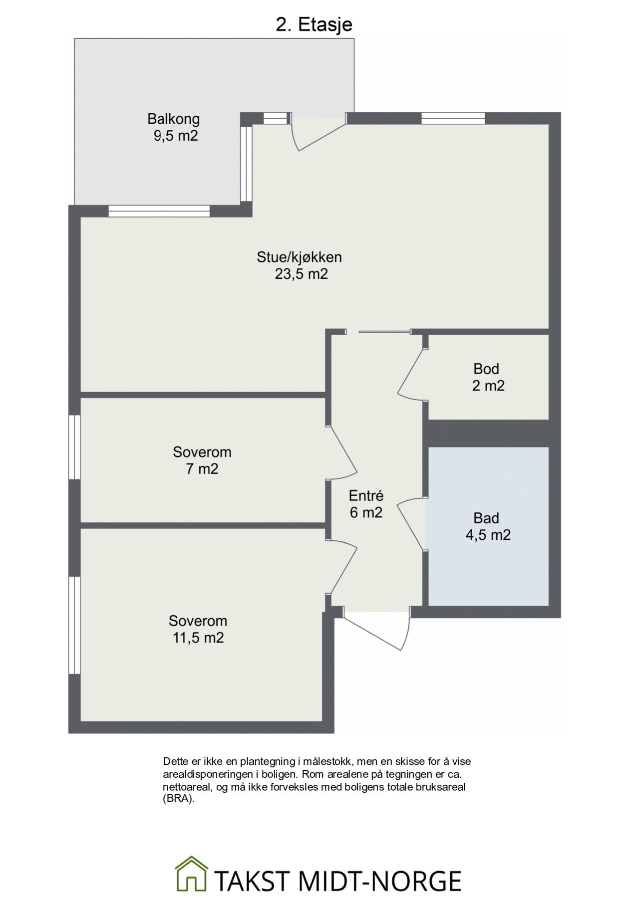 Planskisse 2. etasje. Øvrig: fast plass i p-kjeller og privat bod i kjeller medfølger.
Unikt tilbud til sameiets beboere gjennom plusskonseptet. Galleribilde