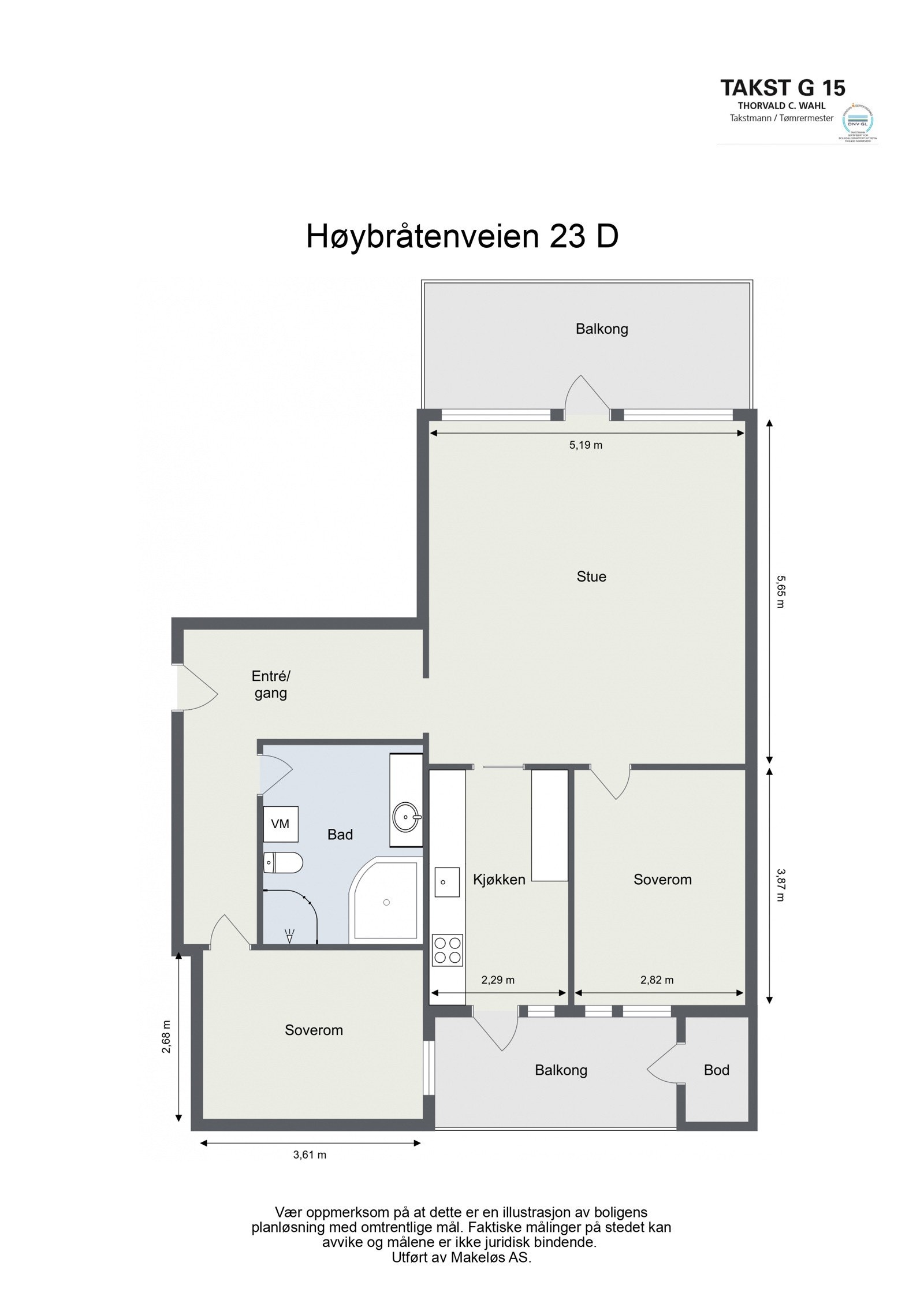 Gjennomgående og romslig 3 roms med 2 balkonger. Galleribilde