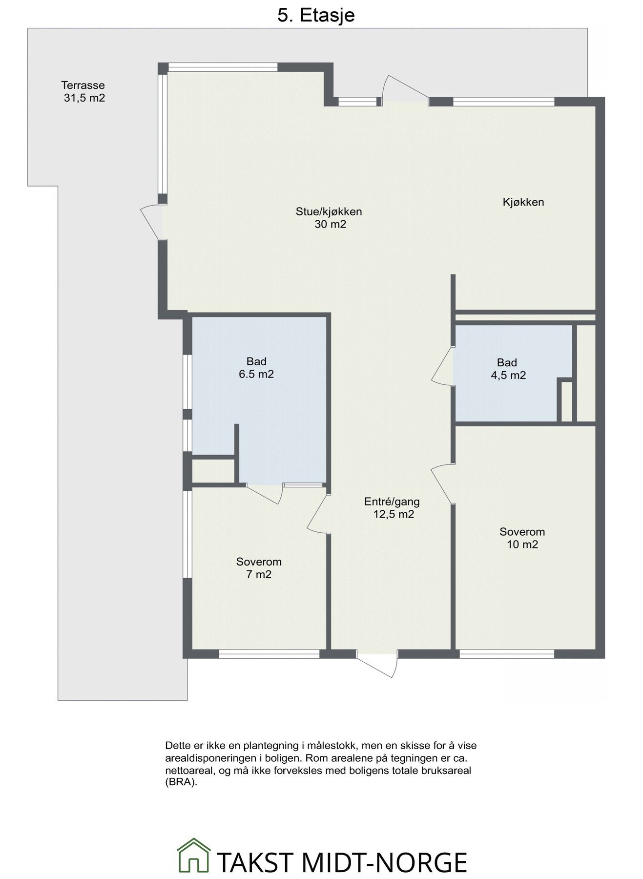 Ta en titt og gjør deg kjent med planløsnignen. Galleribilde