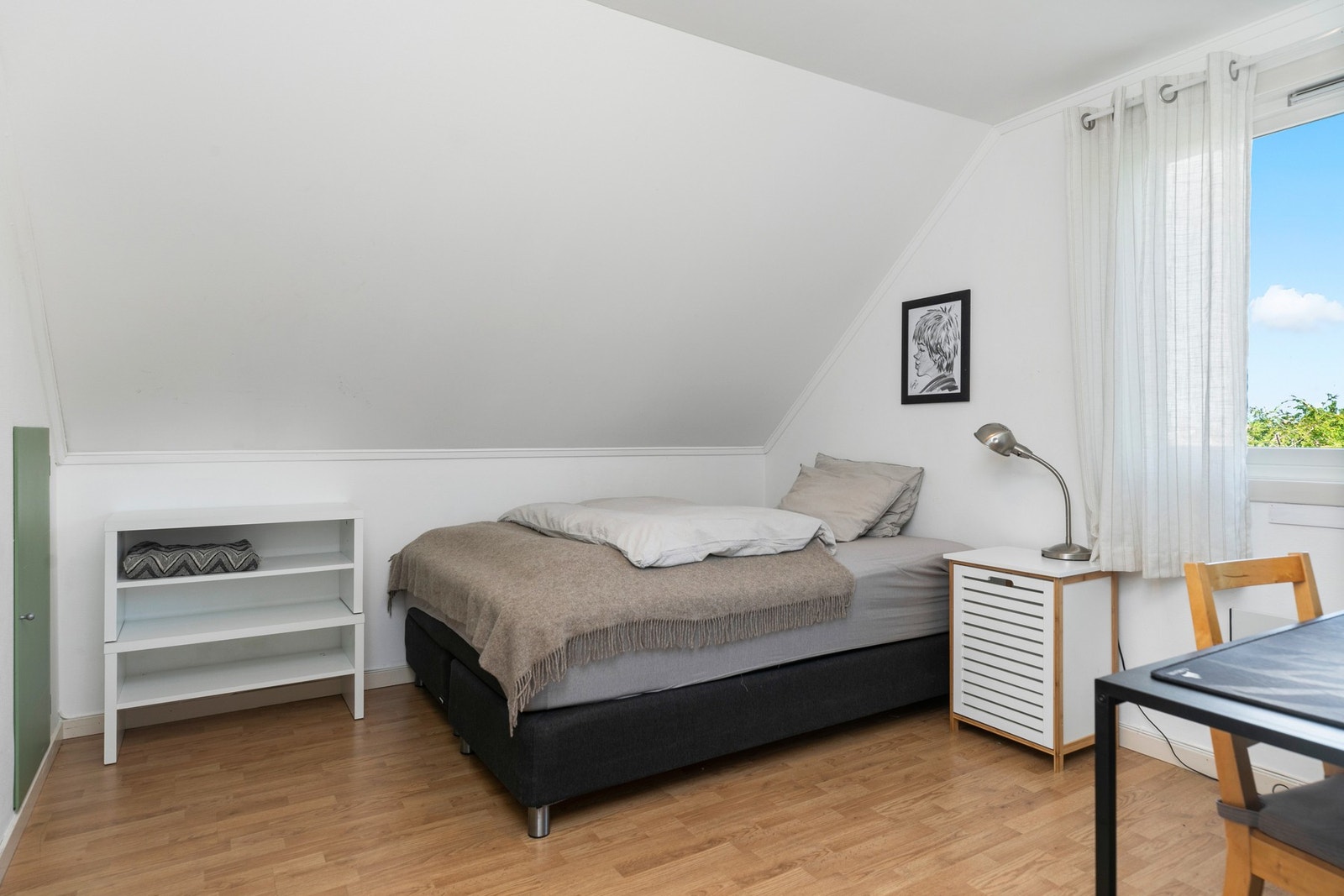 Leiligheten har tre soverom, eller eventuelt to soverom og en stue. Galleribilde