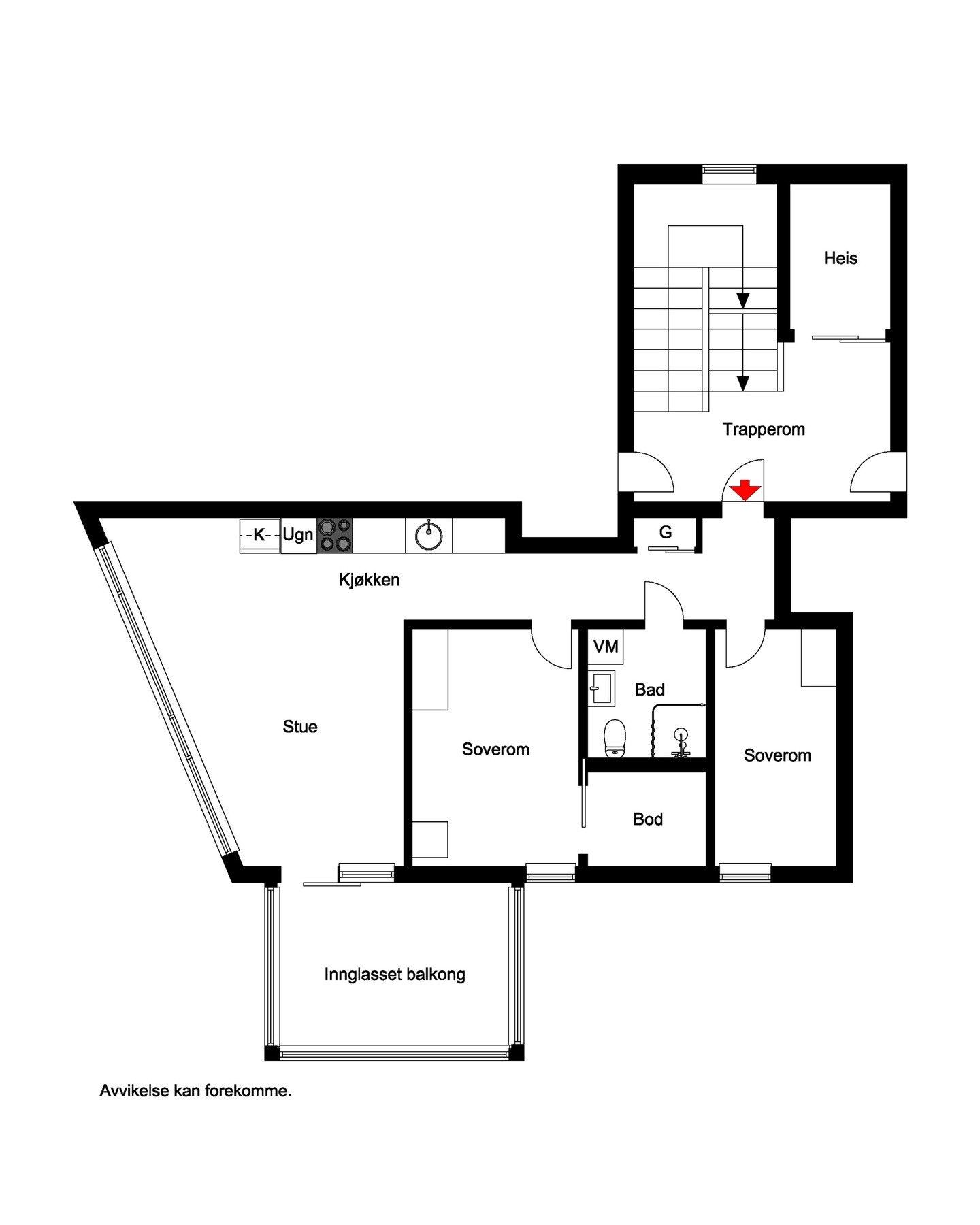 Plantegning Galleribilde