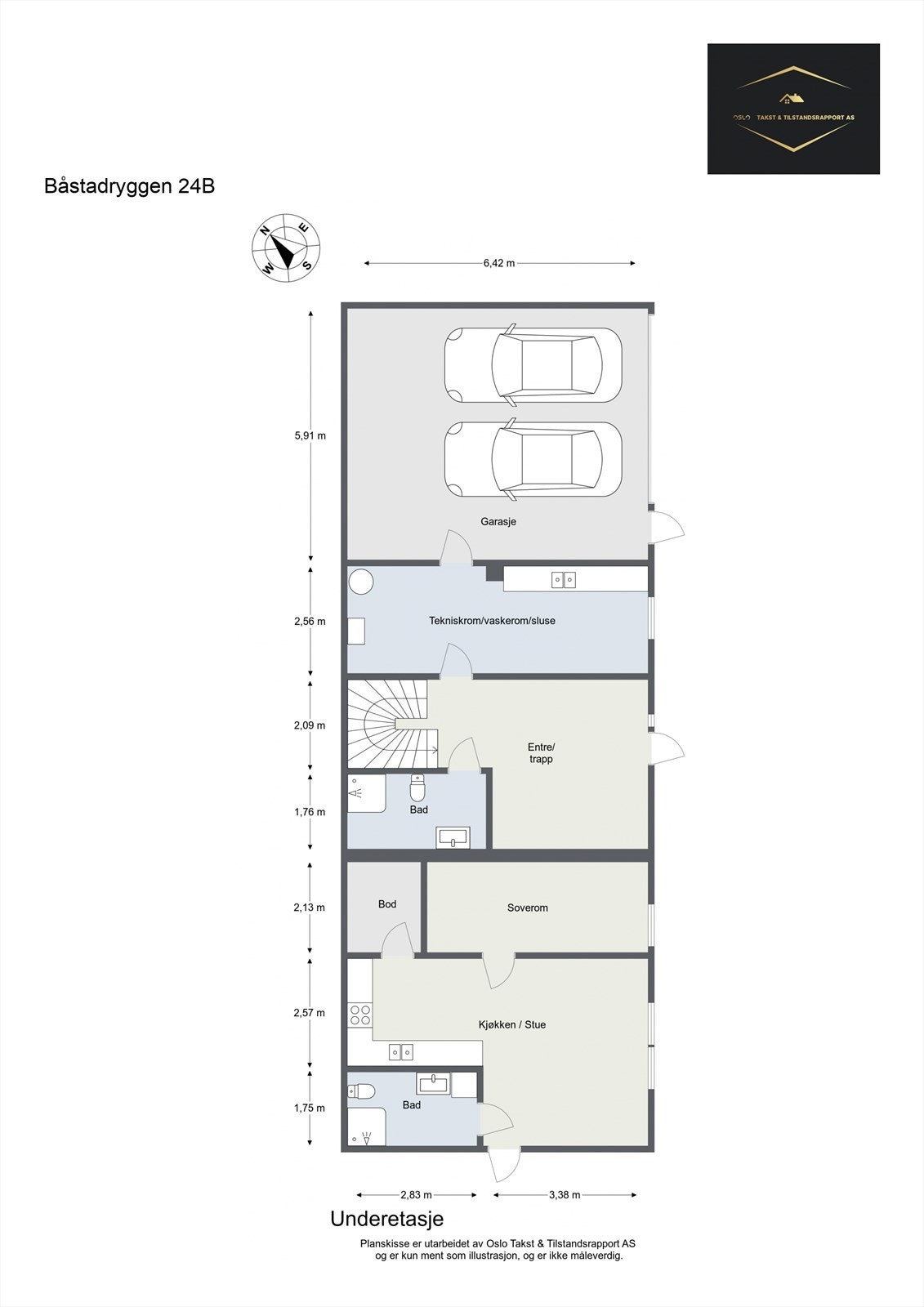 plantegning til orientering. Galleribilde