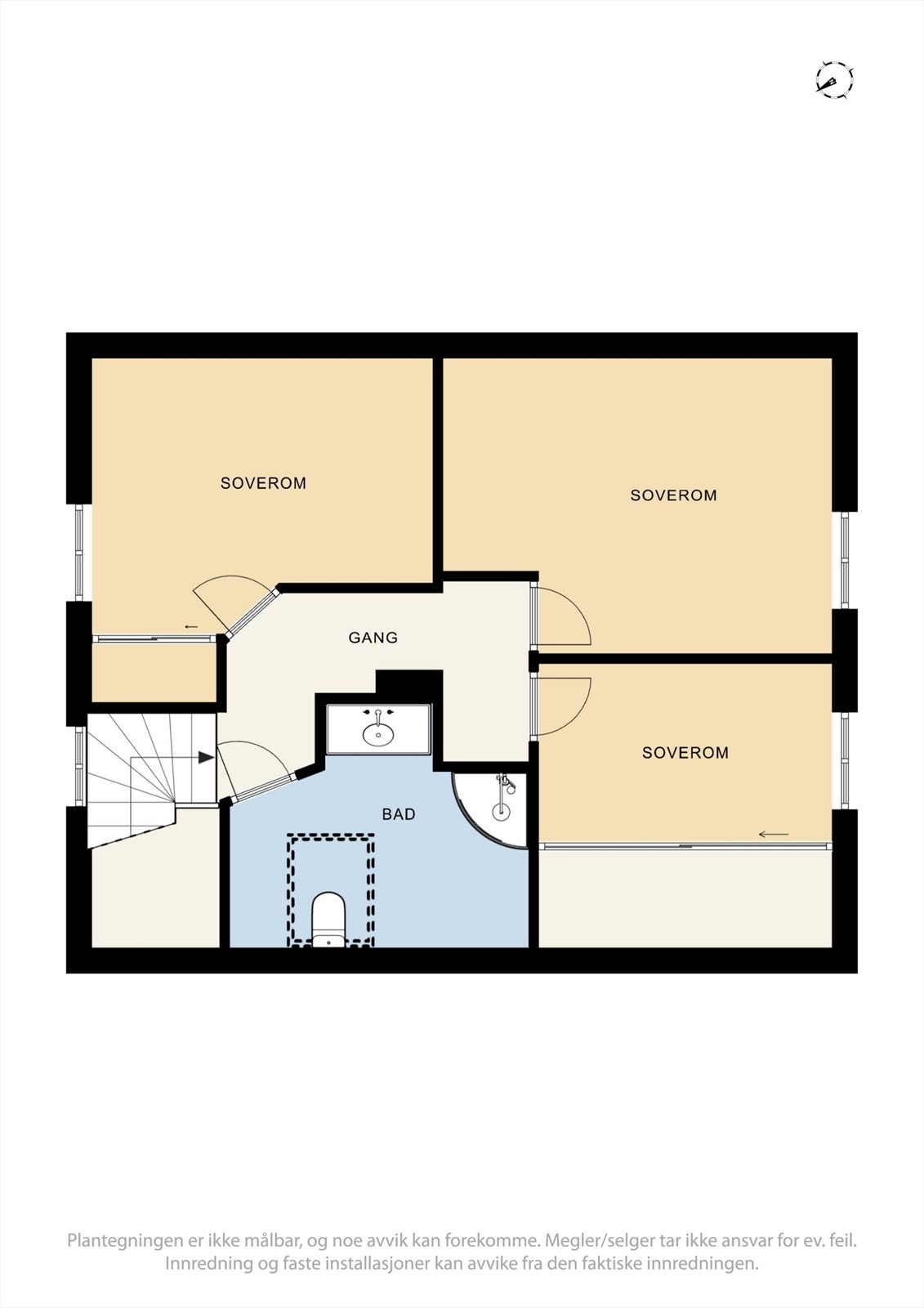 Plantegning 2.etasje Galleribilde