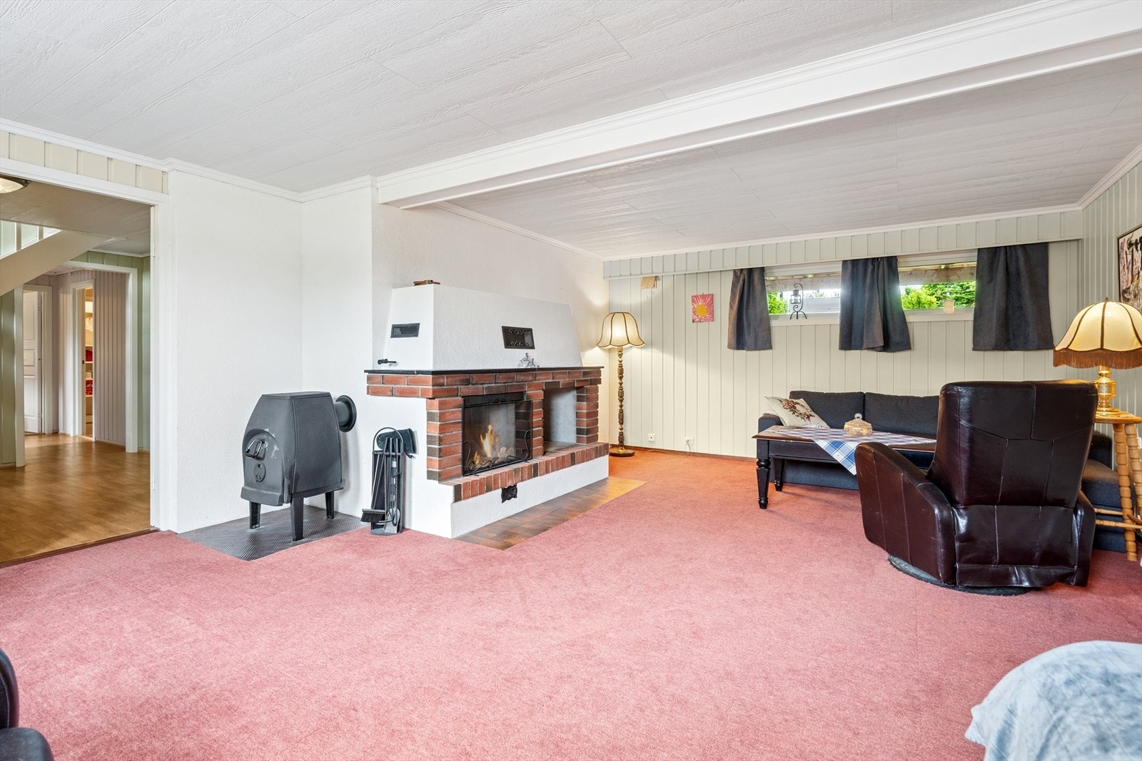 Rom som i dag er innredet som kjellerstue. (Opprinnelig disponibelt rom). Galleribilde