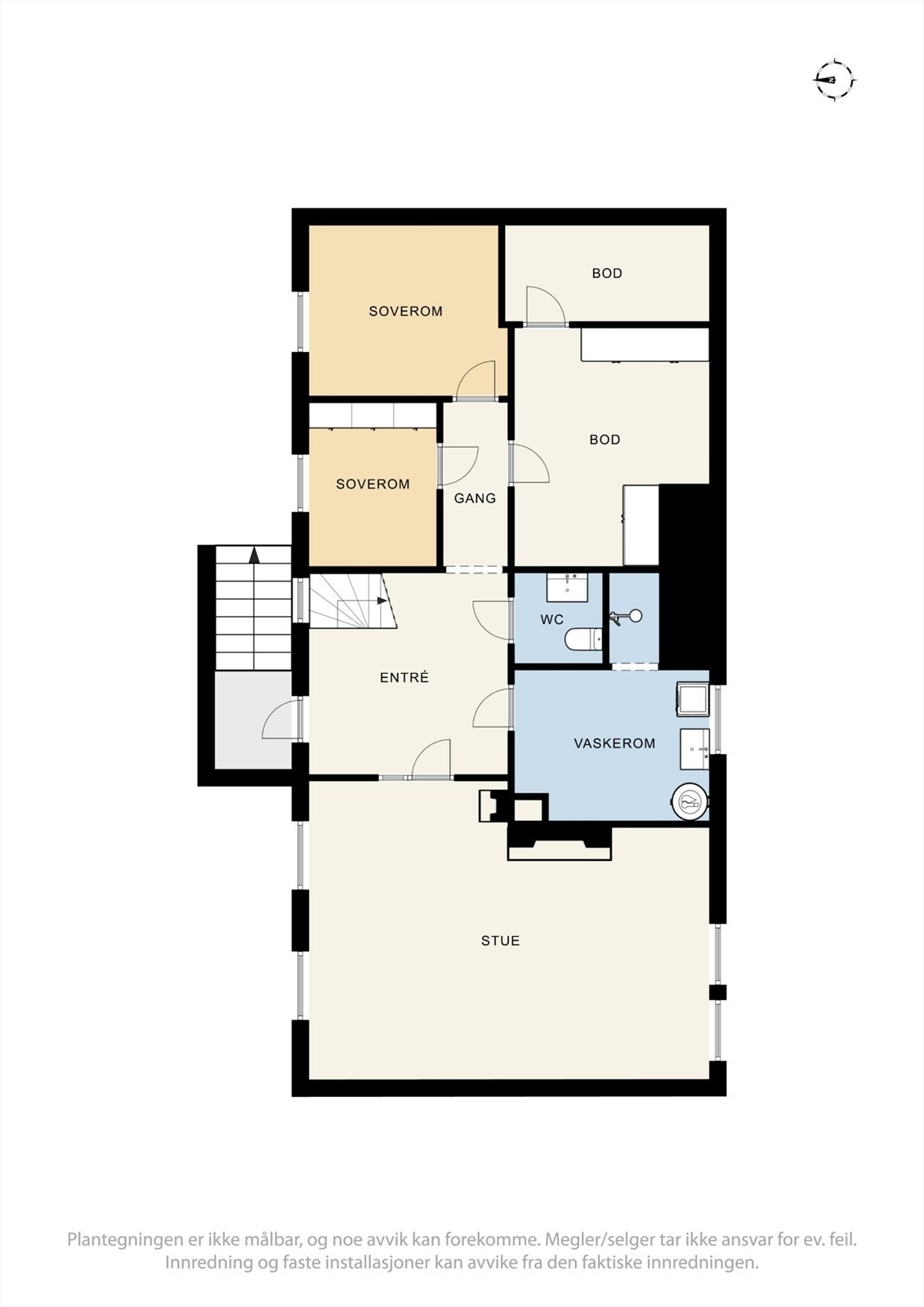 Plantegning underetasje. Galleribilde