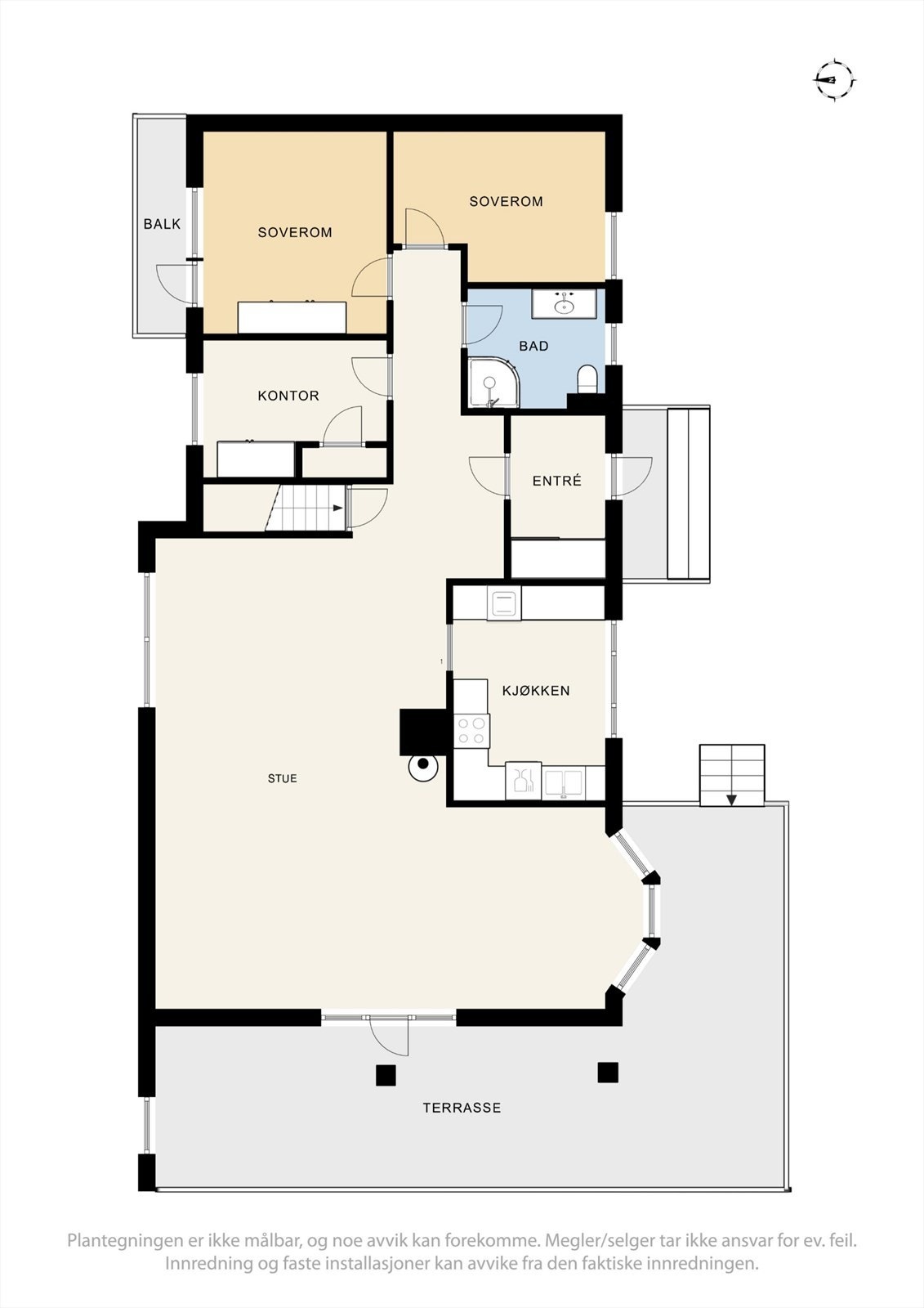 Plantegning 1.etasje. Galleribilde