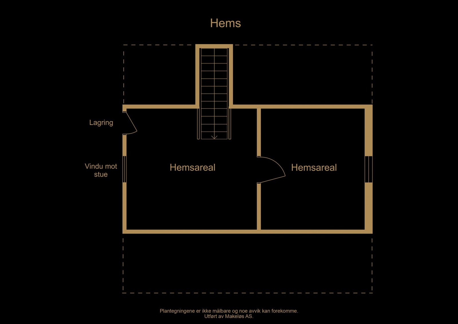 Plantegning hems - illustrasjon, avvik kan forekomme Galleribilde