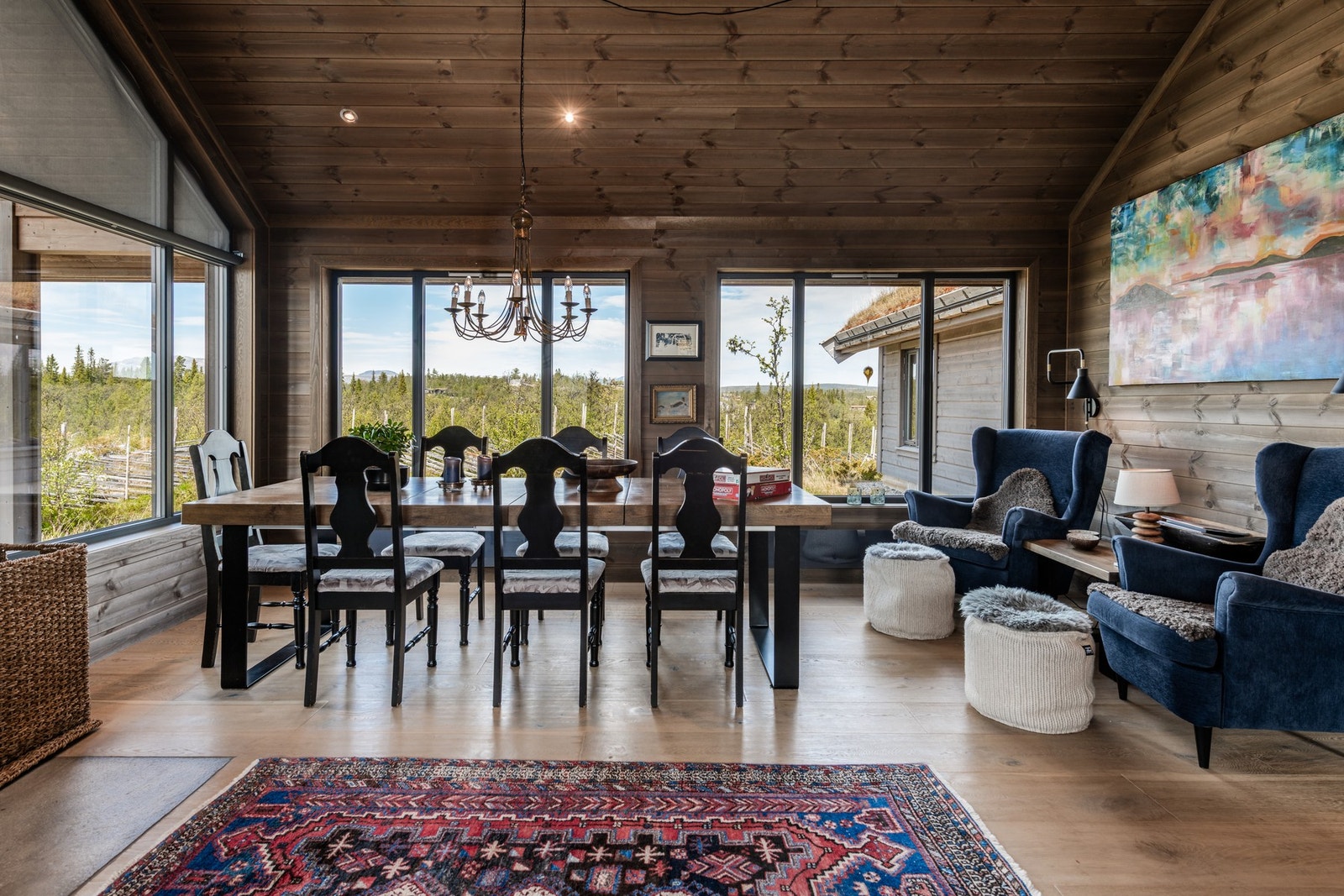 Samle familien rundt spisebordet Galleribilde