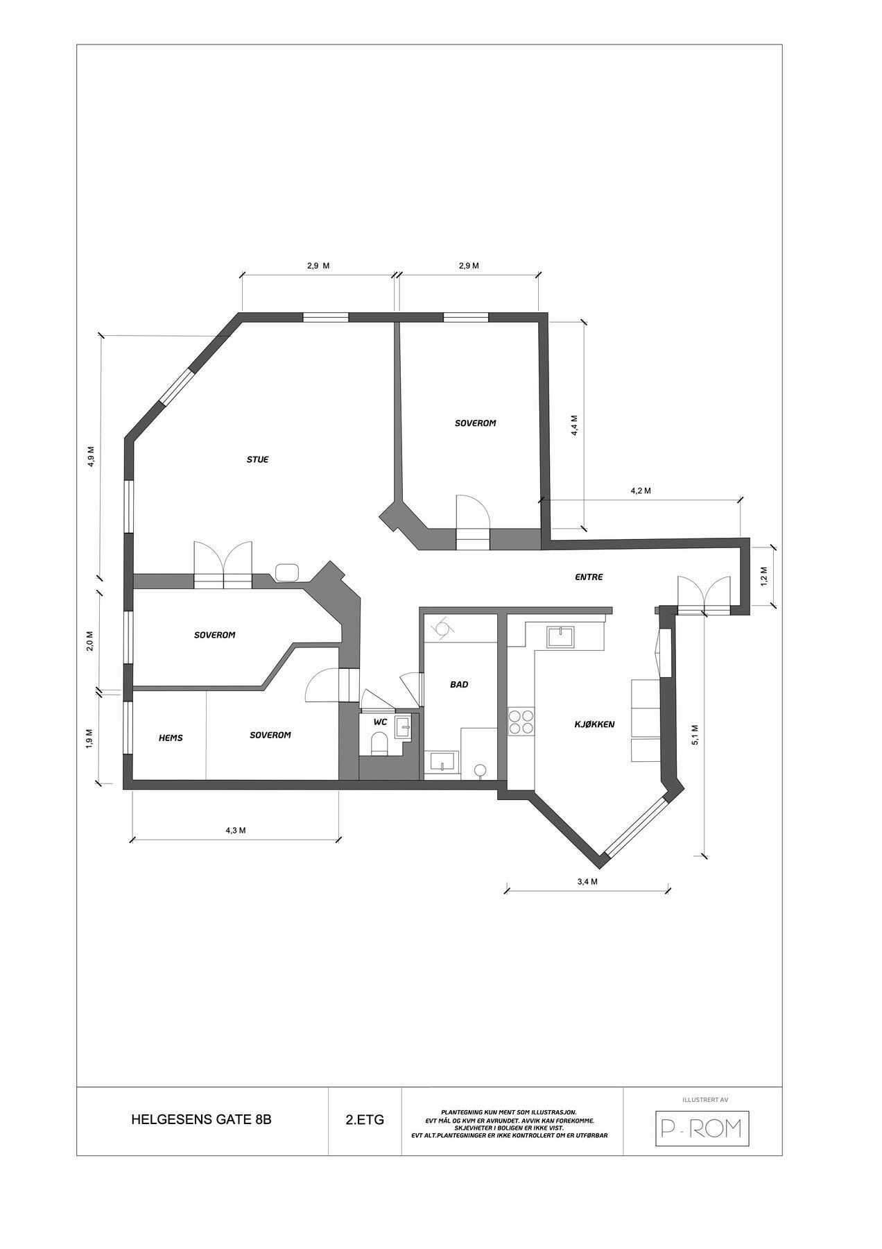 Plantegning Galleribilde