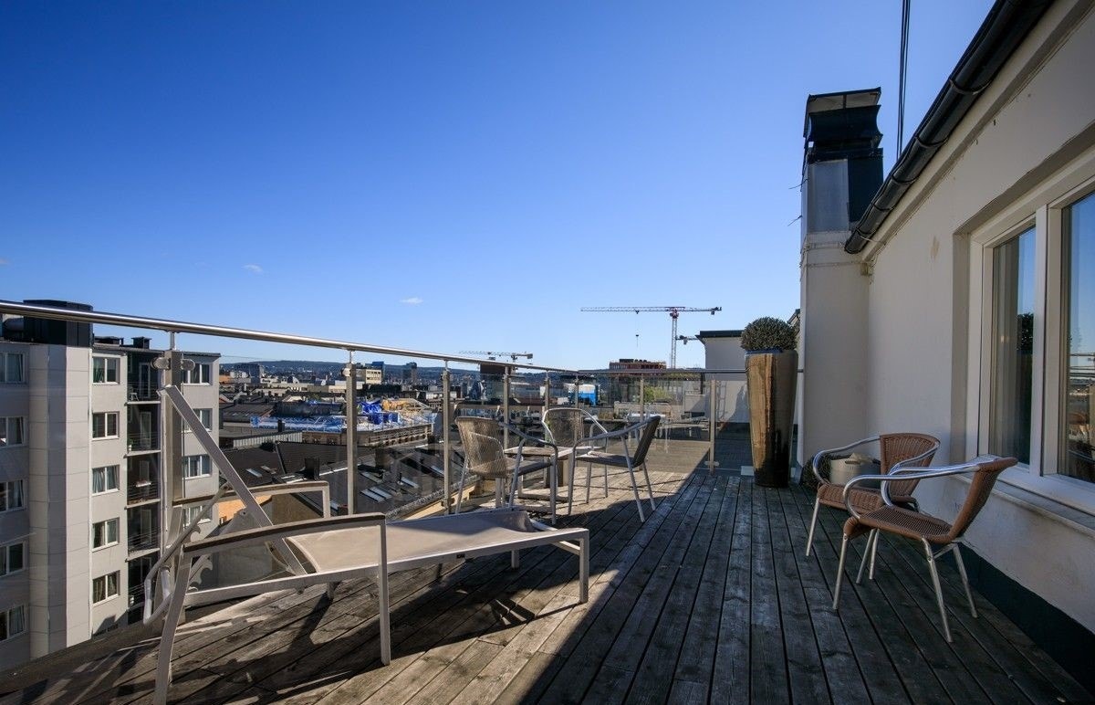 Sameiet har felles takterrasse Galleribilde