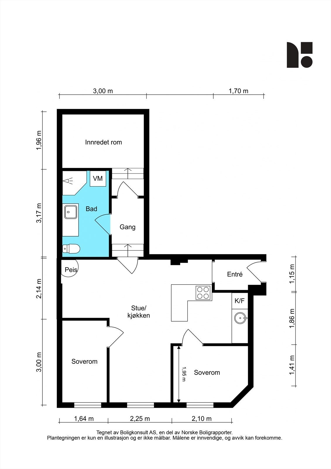 Plantegning - Grønnegata 23. Galleribilde