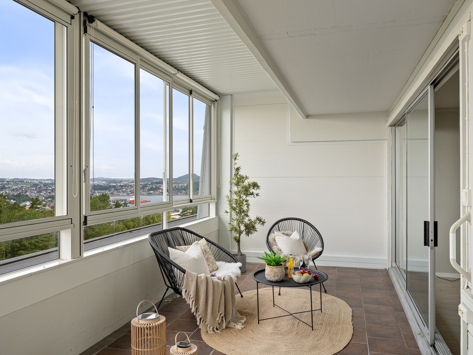 Størrelsen gir god plass til utemøblene Galleribilde