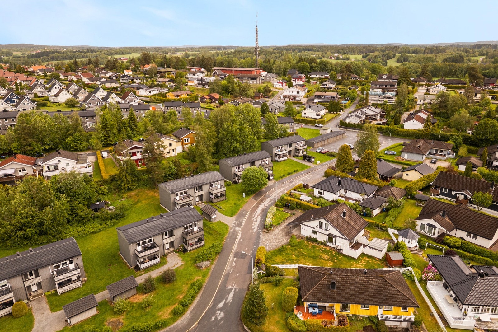 Boligen ligger i et rolig område på Korsegården. Galleribilde