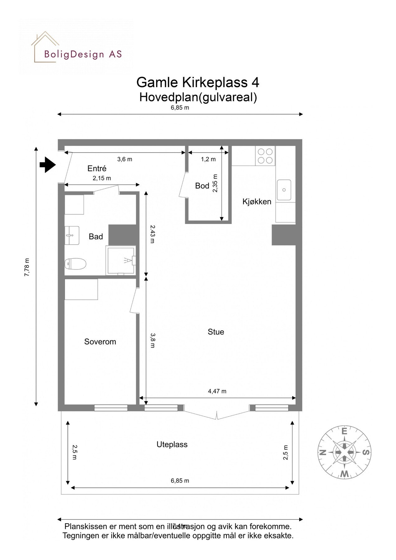 Plantegning Galleribilde