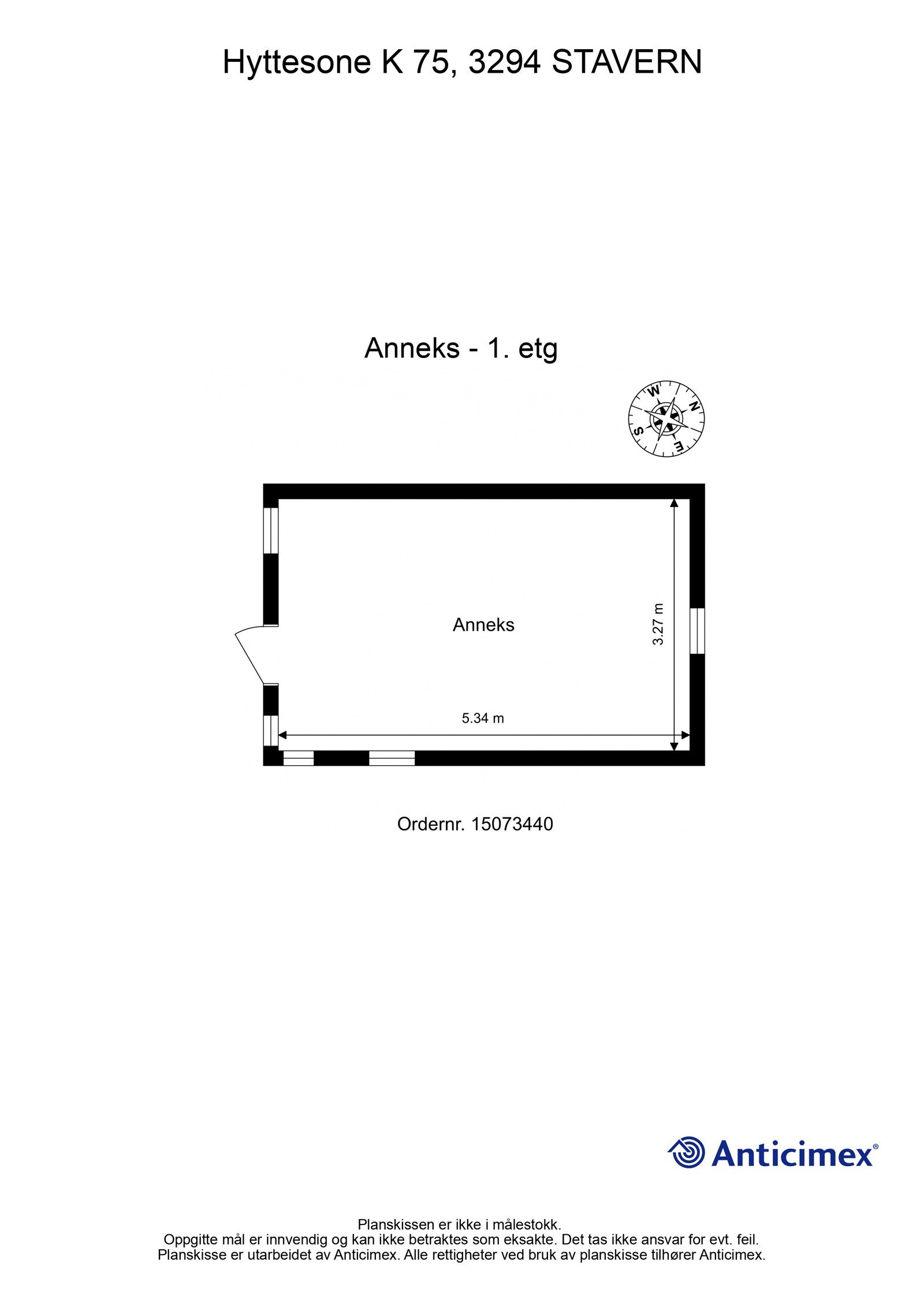 Plantegning av anneks Galleribilde