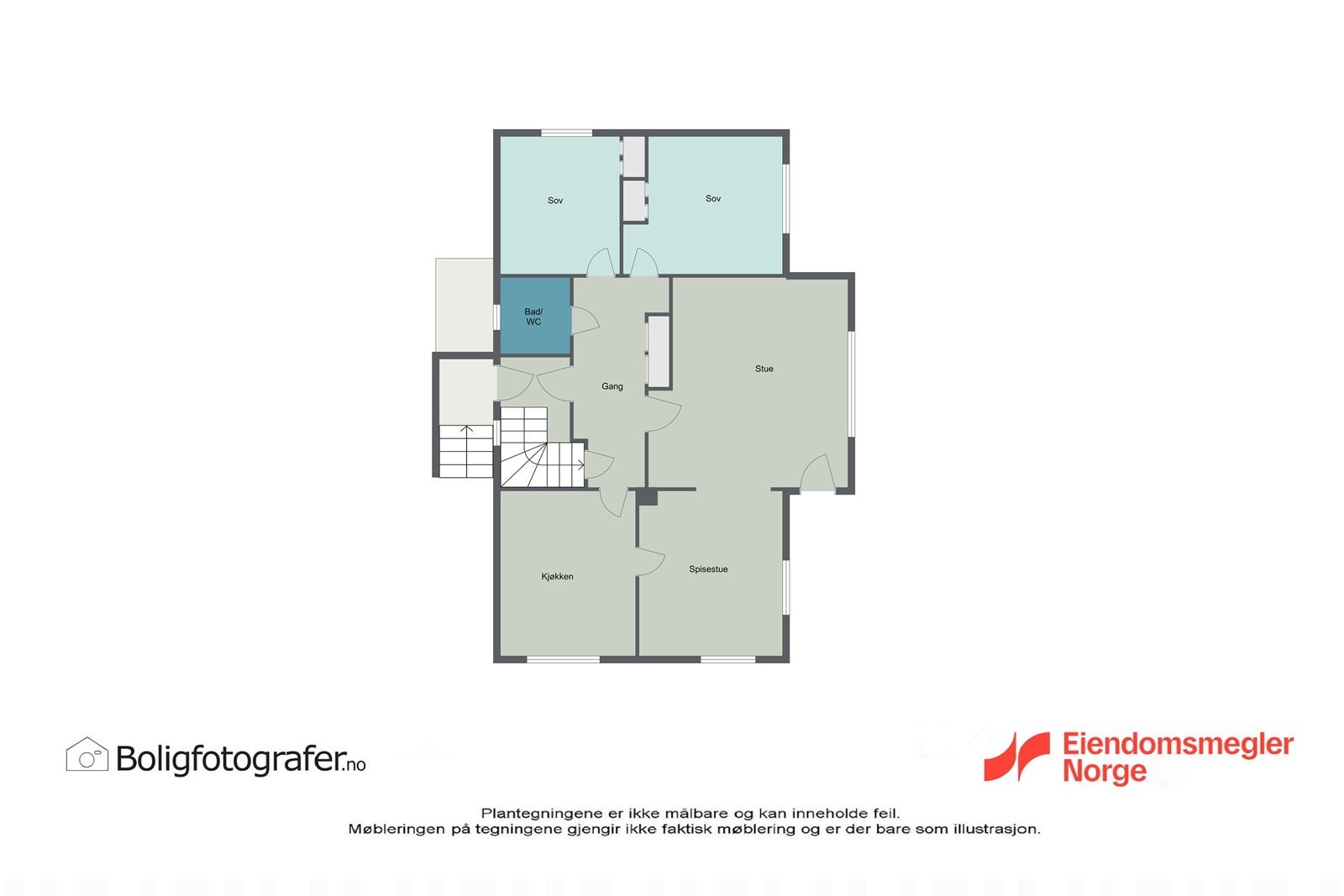 Plantegning 1 etg. Galleribilde