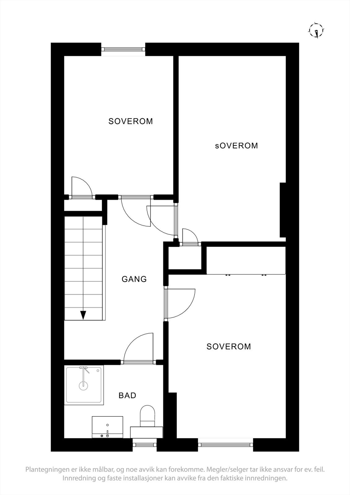 Plantegninger 2 etg Galleribilde