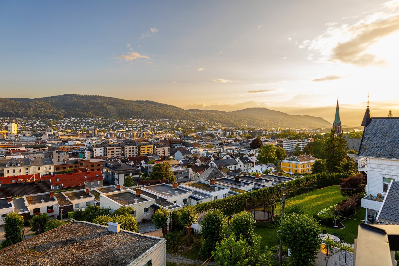 En fantastisk utsikt over sentrum. Galleribilde