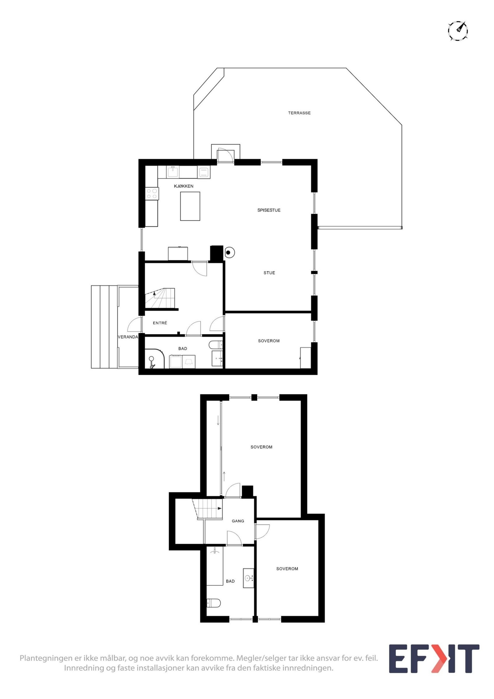 Plantegning av huset. Galleribilde