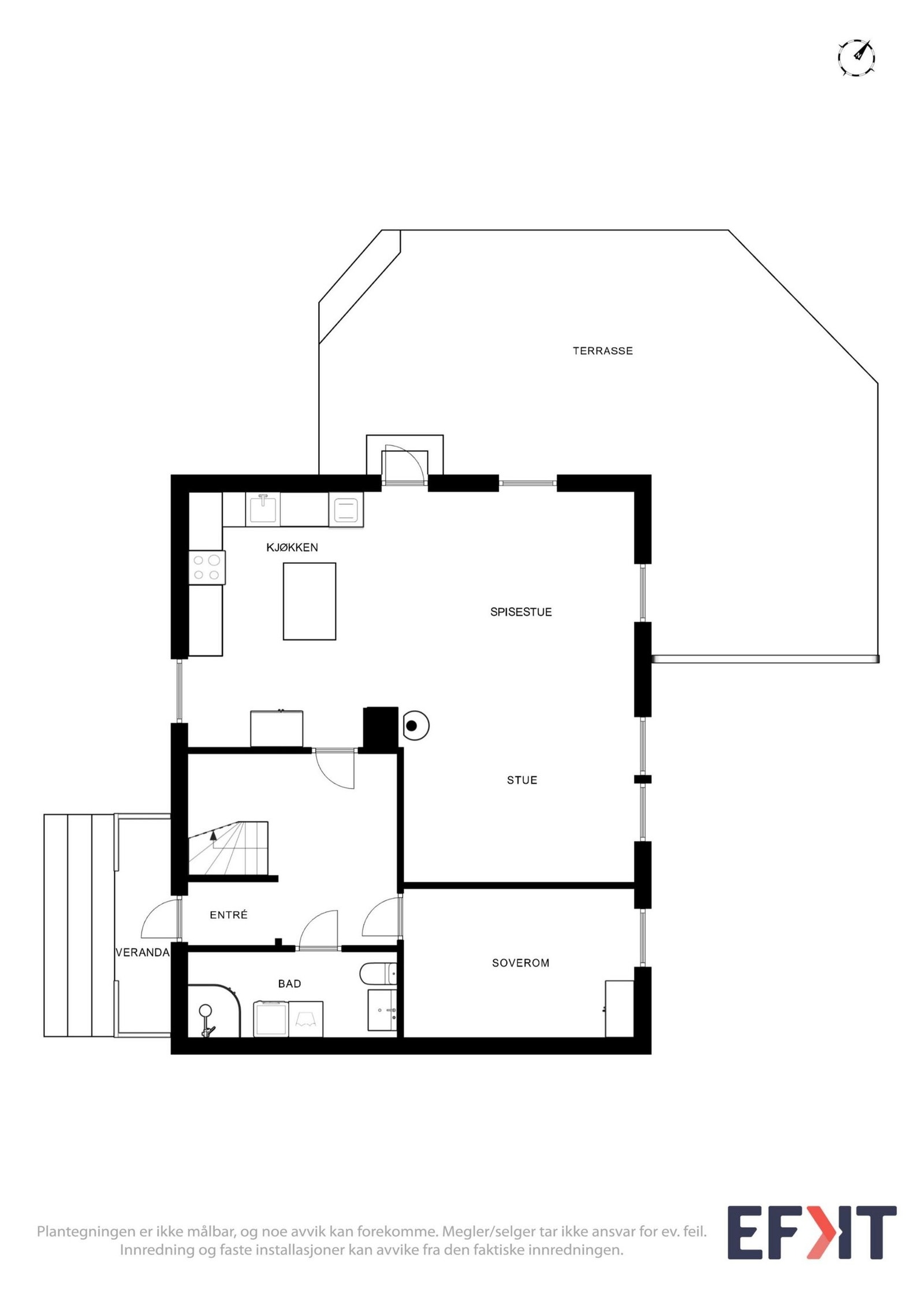 Plantegning 1. etasje. Galleribilde