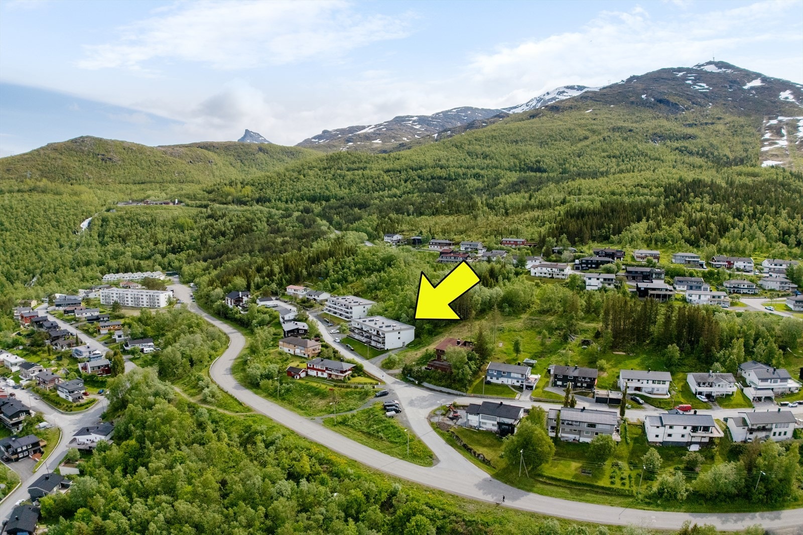 Fra leiligheten er det kort avstand til lysløype og alpinanlegg. Snarvei til turområde gjennom skogen. Galleribilde