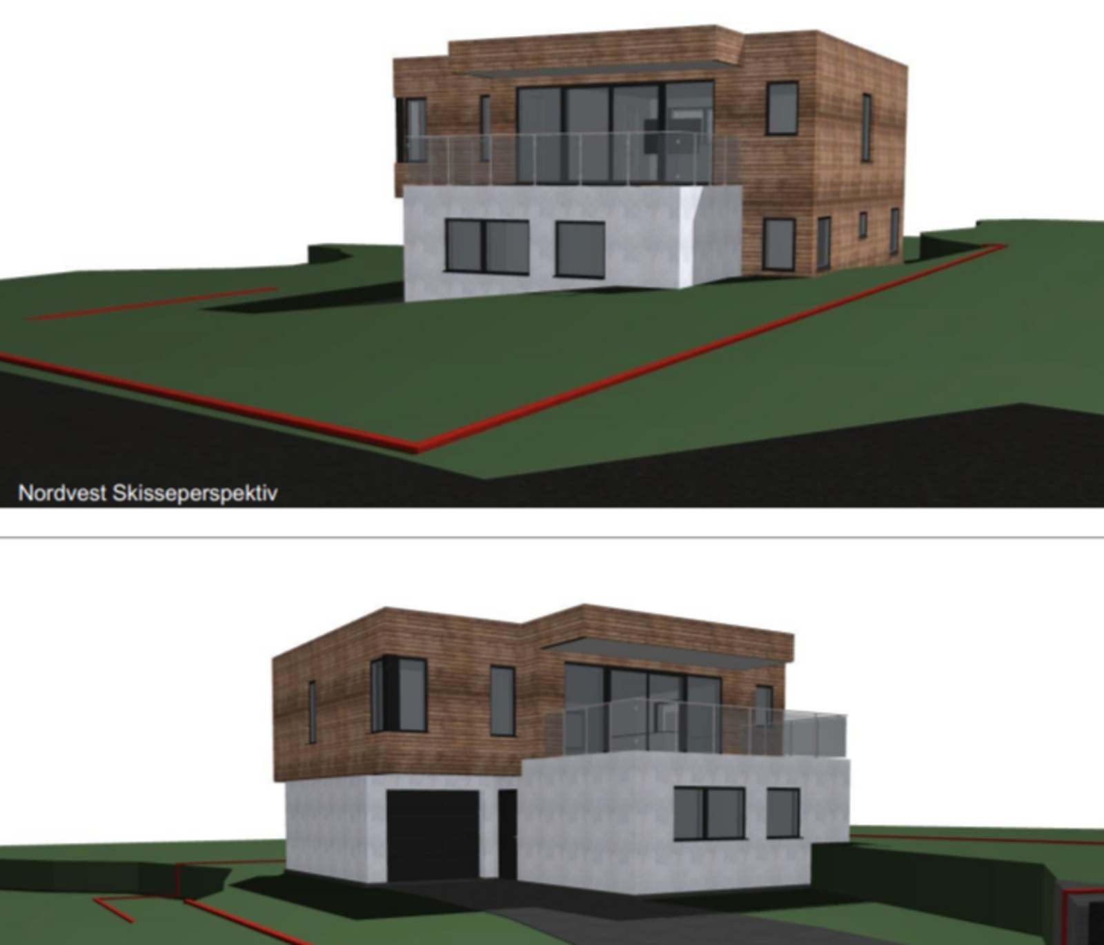 illustrasjonsbilder fra Norgeshus. Tegningene er ikke søkt om til kommunen. Galleribilde