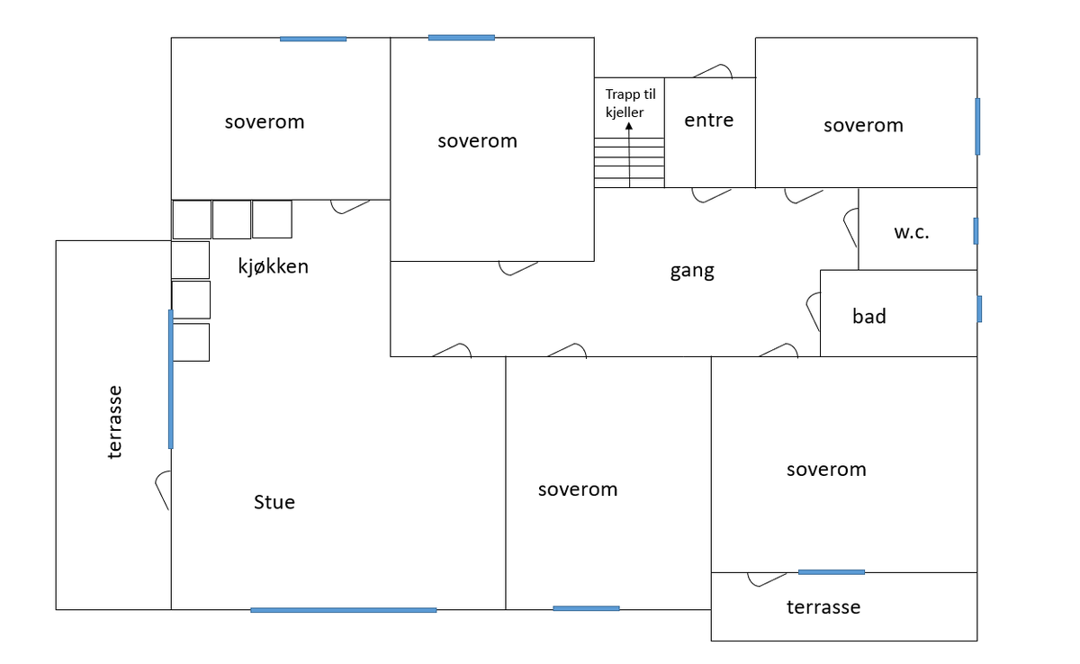 Planløsning (forenklet) Galleribilde