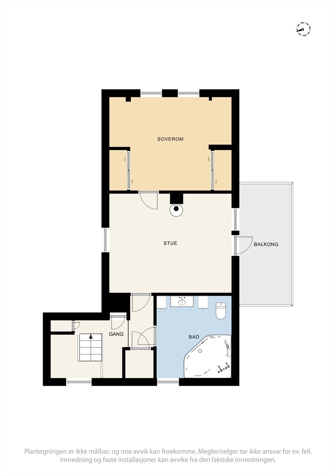 Plantegning 2. etasje Galleribilde