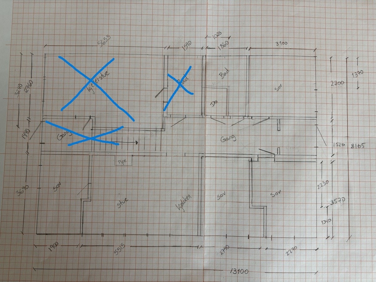 Plantegning Galleribilde