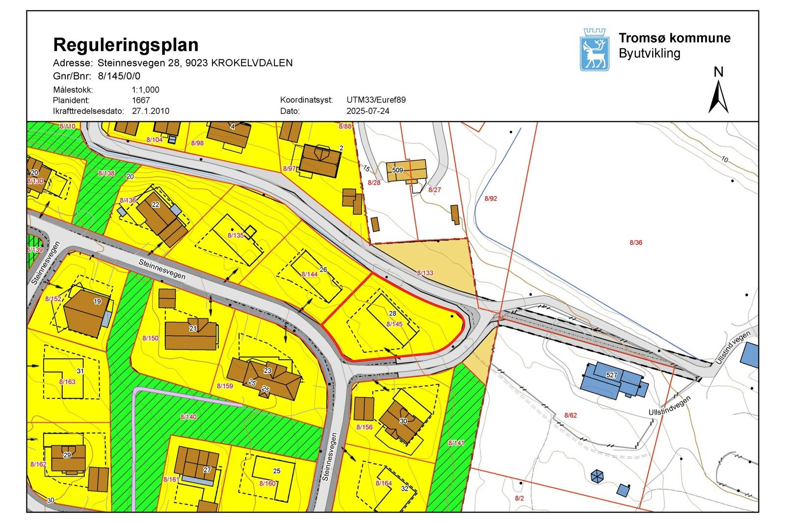 Ideelt for en stor enebolig med utleiedel.