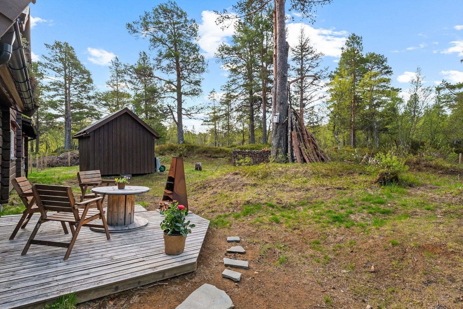 Her kan du sikre deg en flott fritidsbolig i vakre og naturskjønne omgivelser i Budalen. Galleribilde