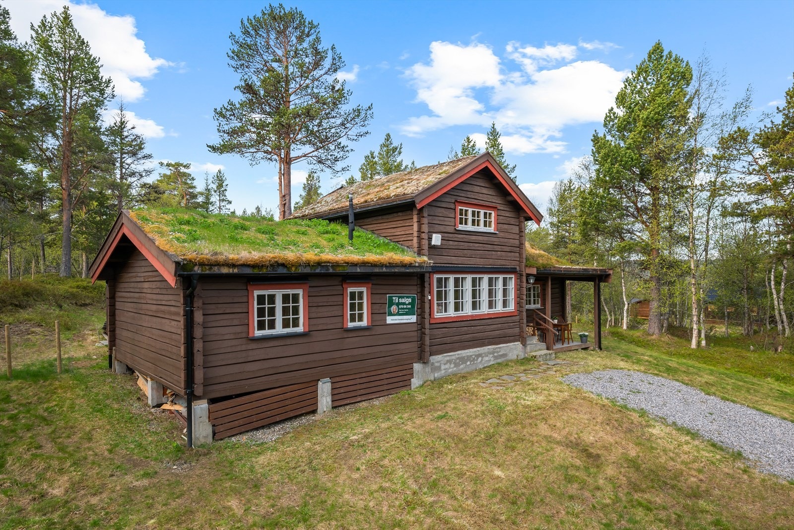 Laftet tømmerhytte på ca. 88 kvm. Hoveddelen ble først satt opp på 1940-tallet på Rognes, før den ble flyttet til Budalen på 1960-tallet. På 90-tallet ble det satt opp et laftet tilbygg. Galleribilde
