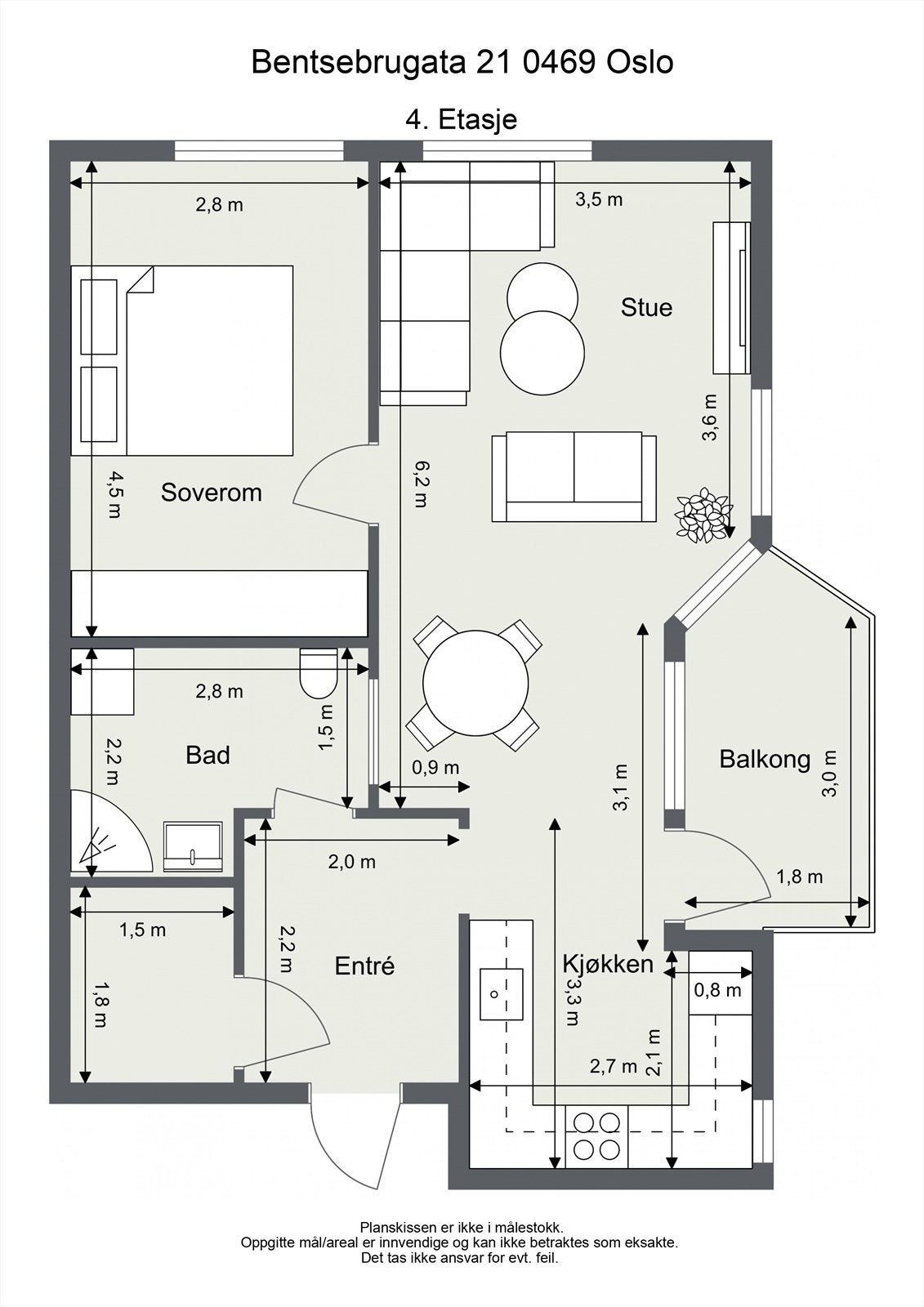 Takstmannens planskisse Galleribilde